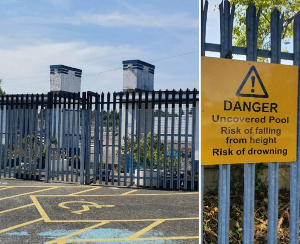 Trespassers risk their health at outdoor pool in Portsmouth