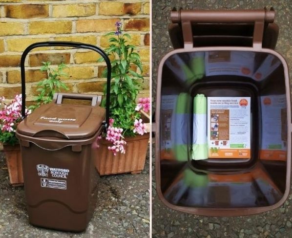 Watford residents take delivery of new food waste bins