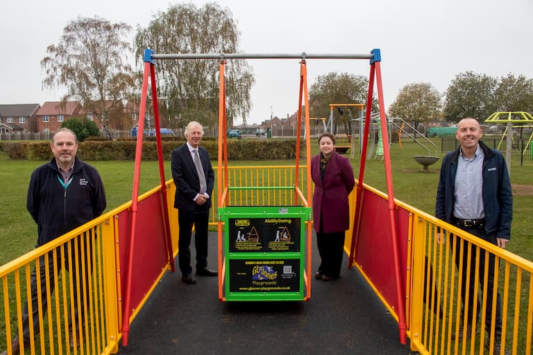 New swing helps disabled children play in Scunthorpe park