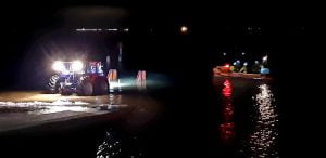 Cleethorpes RNLI was called out by a worried mum whose son and two friends were trapped in the dark on a sandbank on one of the largest tides of the month.