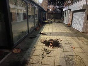 Damage caused in shopping centre disturbance