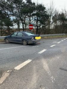 South Yorkshire officer rams car going wrong way on M18