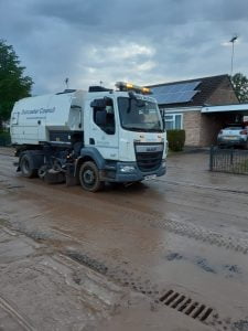 Please be aware Whinfell Close is currently closed and is expected to remain closed until approximately 10.30pm tonight due to surface mud and debris. Our teams have been out this evening, cleaning the area to get things back open as quickly as possible.